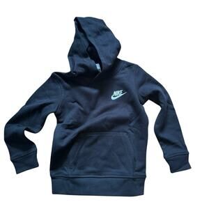 Nike Boys' Sportswear Club Pullover Hoodie Size 4 - Black NWT 86F322 Kids Child